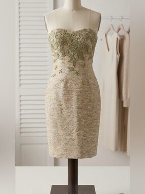 ✨ Badgley Mischka Strapless Dress